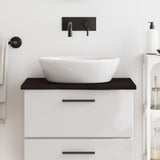 Vidaxl WashBasin Sheet 60x60x2 cm Trdno drva temno rjava