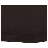 Vidaxl Washbasin Sheet 60x60x (2-4) CM Mada maciza tratada marrón oscuro