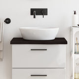 Vidaxl Washbasin Sheet 60x60x (2-4) cm behandlet massivt tre mørkebrunt