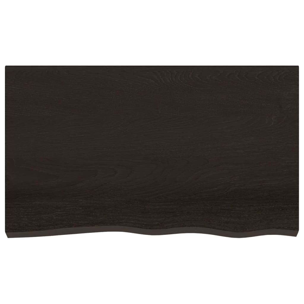 VidaXL Washbasin Table 100x60x2 cm Treated solid wood dark brown