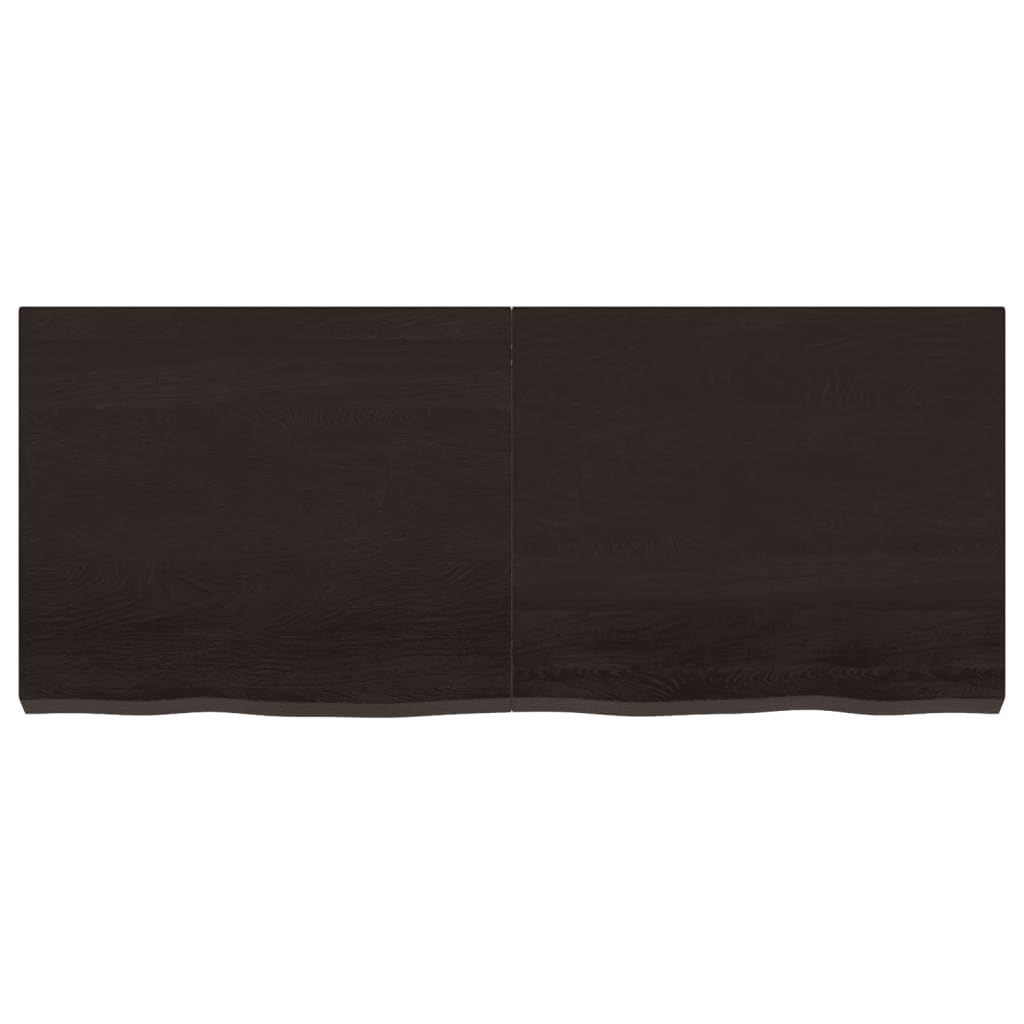 Vidaxl Washbasin Sheet 120x50X (2-6) CM ošetřené pevné dřevo tmavě hnědé