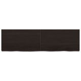 VidaXL Washbasin sheet 140x40x (2-6) cm treated solid wood dark brown