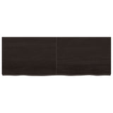 VidaXL Washbasin sheet 140x50x (2-6) cm treated solid wood dark brown