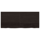 Vidaxl Washbasin Sheet 140x60x (2-4) CM Madera sólida tratada marrón oscuro