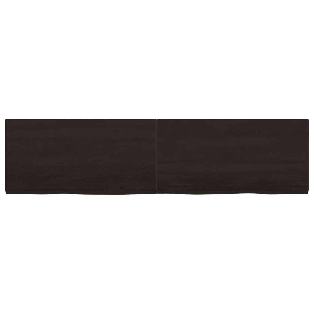 VidaXL Washbasin sheet 160x40x (2-4) cm treated solid wood dark brown