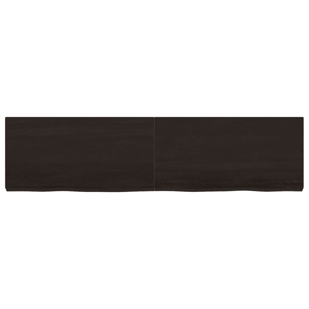 VidaXL Washbasin sheet 160x40x (2-6) cm treated solid wood dark brown