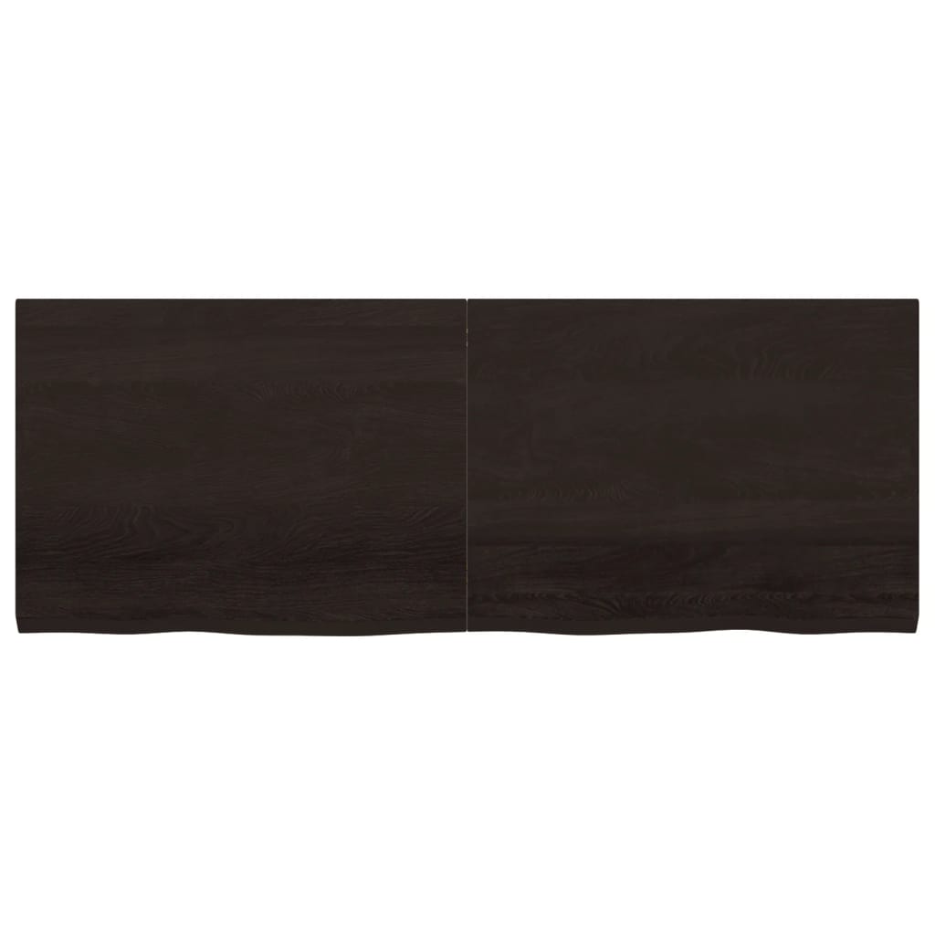 Vidaxl Washbasin Sheet 160x60x (2-4) cm ošetřené pevné dřevo tmavě hnědé