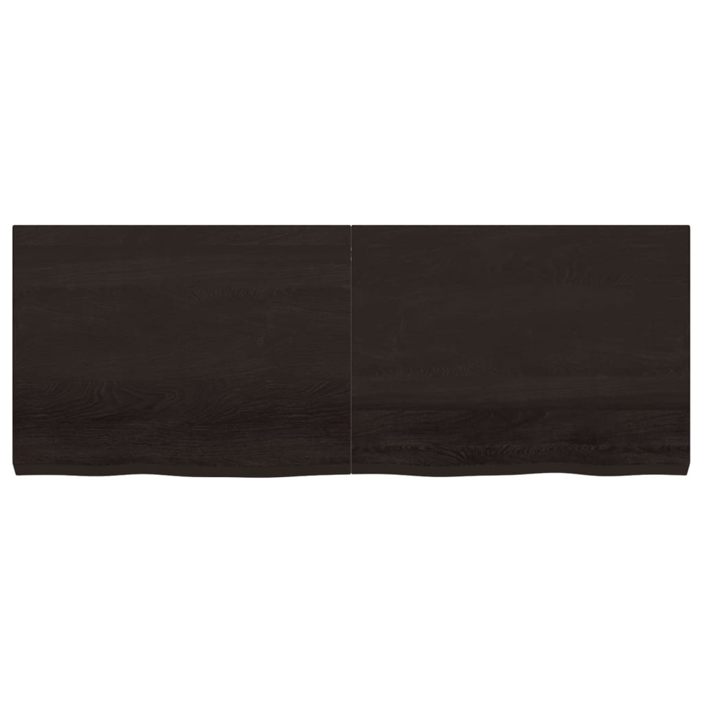 Vidaxl Washbasin Sheet 160x60x (2-6) CM ošetřené pevné dřevo tmavě hnědé