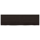 Vidaxl Washbasin Sheet 180x50x (2-4) CM Mada maciza tratada marrón oscuro