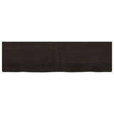 Vidaxl Washbasin Sheet 180x50x (2-6) CM Mada sólida tratada marrón oscuro