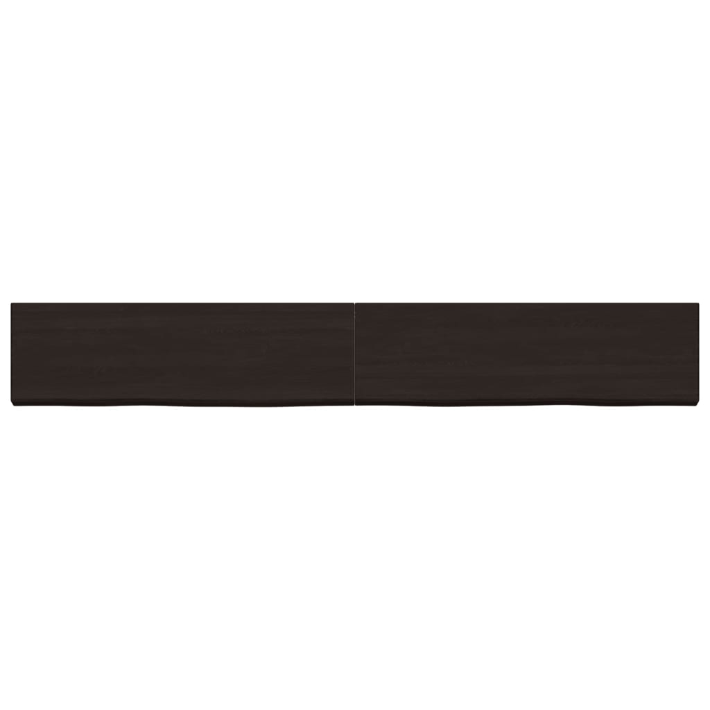 VidaXL Washbasin sheet 200x30x (2-6) cm treated solid wood dark brown