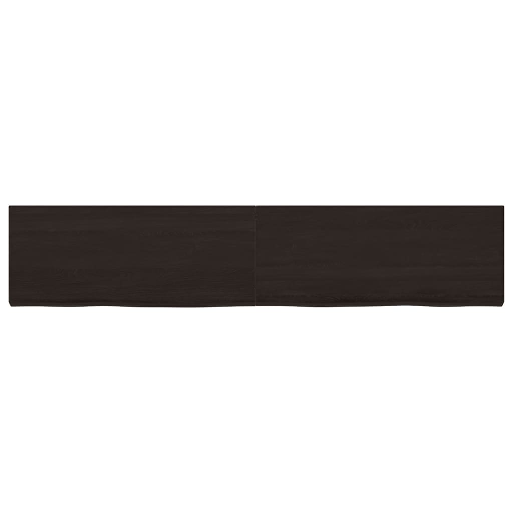 VidaXL Washbasin sheet 200x40x (2-6) cm treated solid wood dark brown