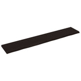 Vidaxl Washbasin Sheet 220x40x (2-4) CM Mada maciza tratada marrón oscuro