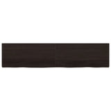 VidaXL Washbasin sheet 220x50x (2-6) cm treated solid wood dark brown