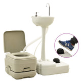 Vidaxl Camping Toilet et lavabo avec réservoir d'eau