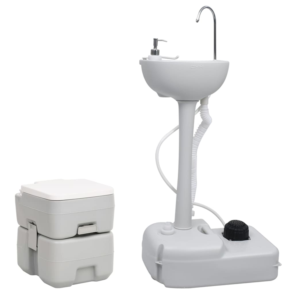 Vidaxl Camping Wilet e Washbasin Portable