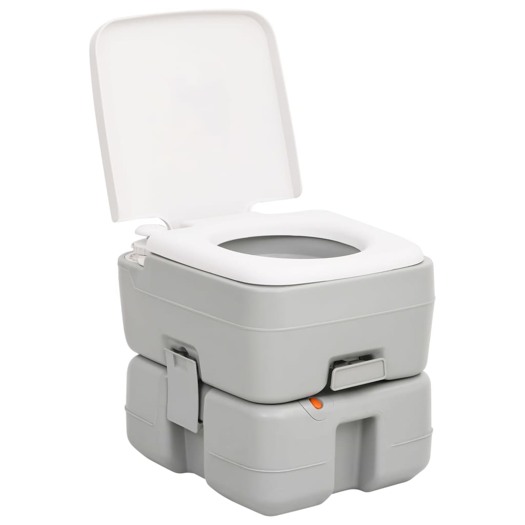 VidaXL Campingtoilet en wasbak draagbaar