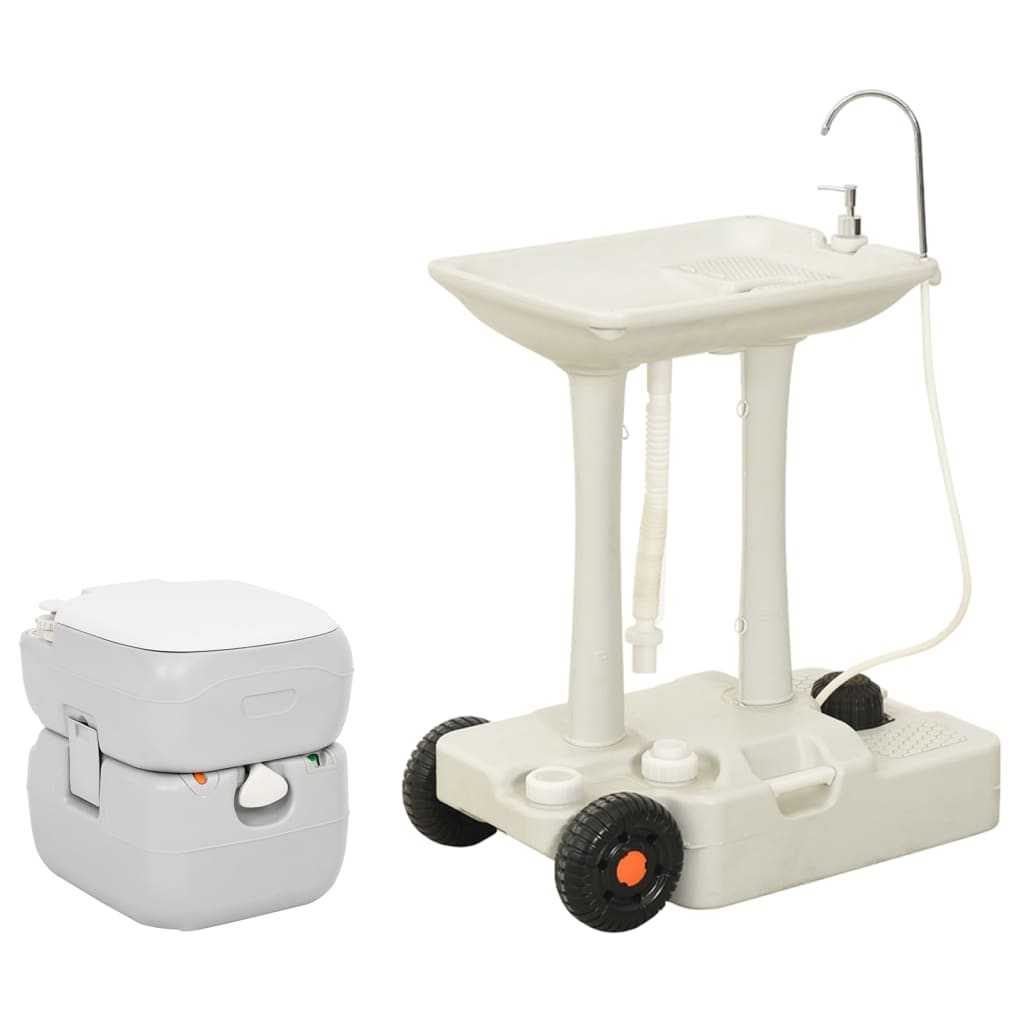 Vidaxl Camping Wilet e Washbasin Portable