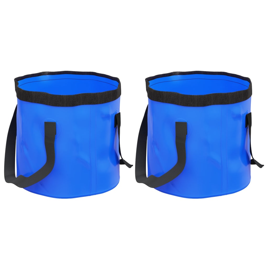 Vidaxl Emmers 2 PCS Pliant 30 L PVC Bleu