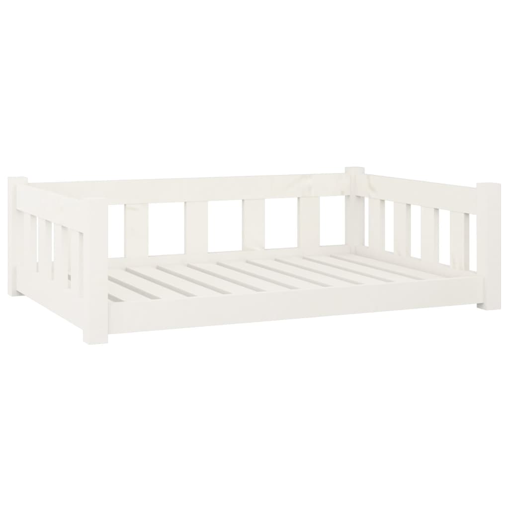 Vidaxl Dog Basket 95.5x65.5x28 cm Pine bianco bianco