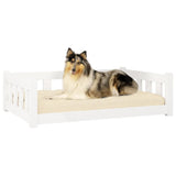 Vidaxl Dog Basket 95.5x65.5x28 cm Pine bianco bianco