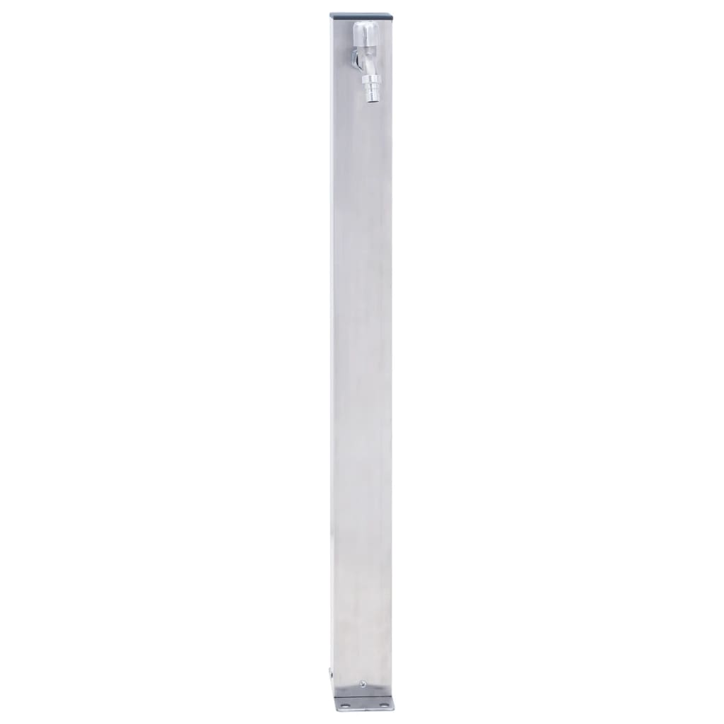 Columna de agua Vidaxl cuadrado 60 cm de acero inoxidable