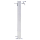 Columna de agua Vidaxl cuadrado 60 cm de acero inoxidable