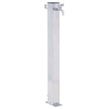 Vidaxl Colonne Colonne carrée 100 cm en acier inoxydable