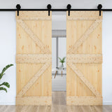 Vidaxl Door Narvik 85x210 cm Solid pine