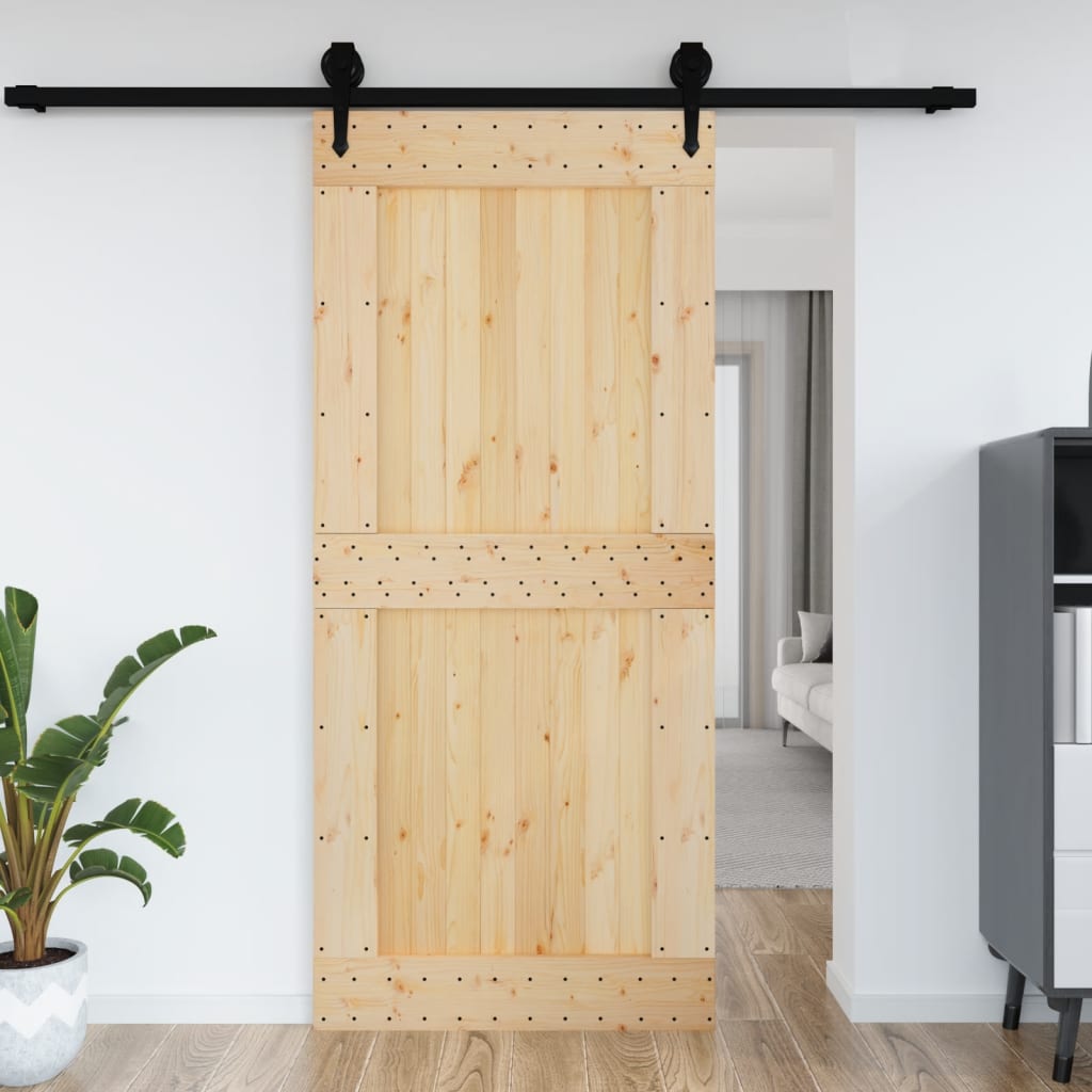 Vidaxl Door Narvik 100x210 cm Solid pine