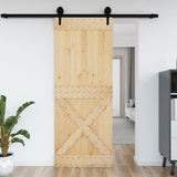 Vidaxl Door Narvik 90x210 cm stała sosna