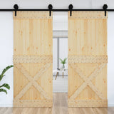 Vidaxl Door Narvik 95x210 cm Solid pine