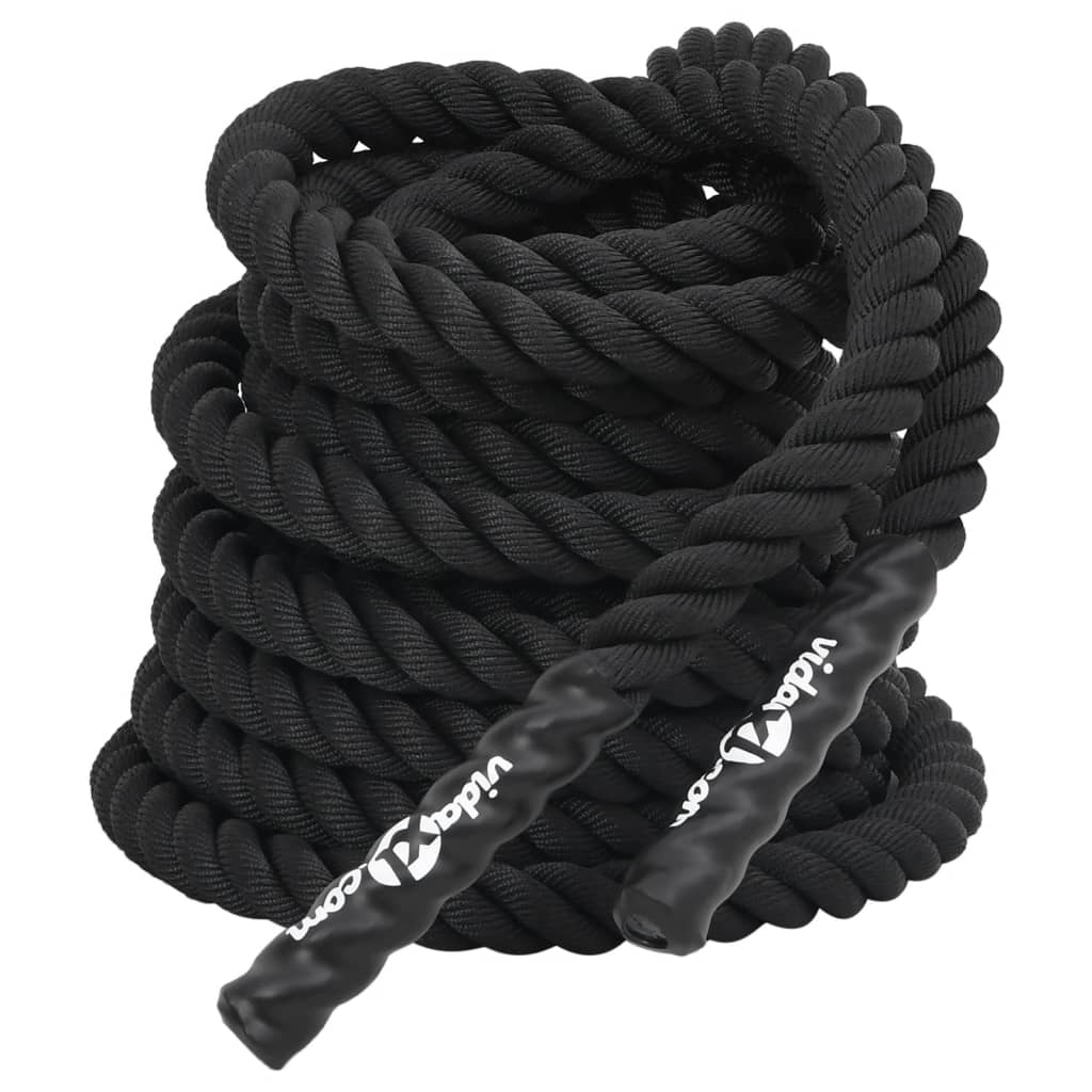 Vidaxl Battle Rope 12 m 9 kg poliestere nero