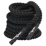 Vidaxl Battle Rope 12 m 9 kg poliestrowy czarny