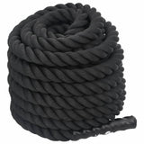 Vidaxl Battle Rope 12 m 9 kg poliestrowy czarny