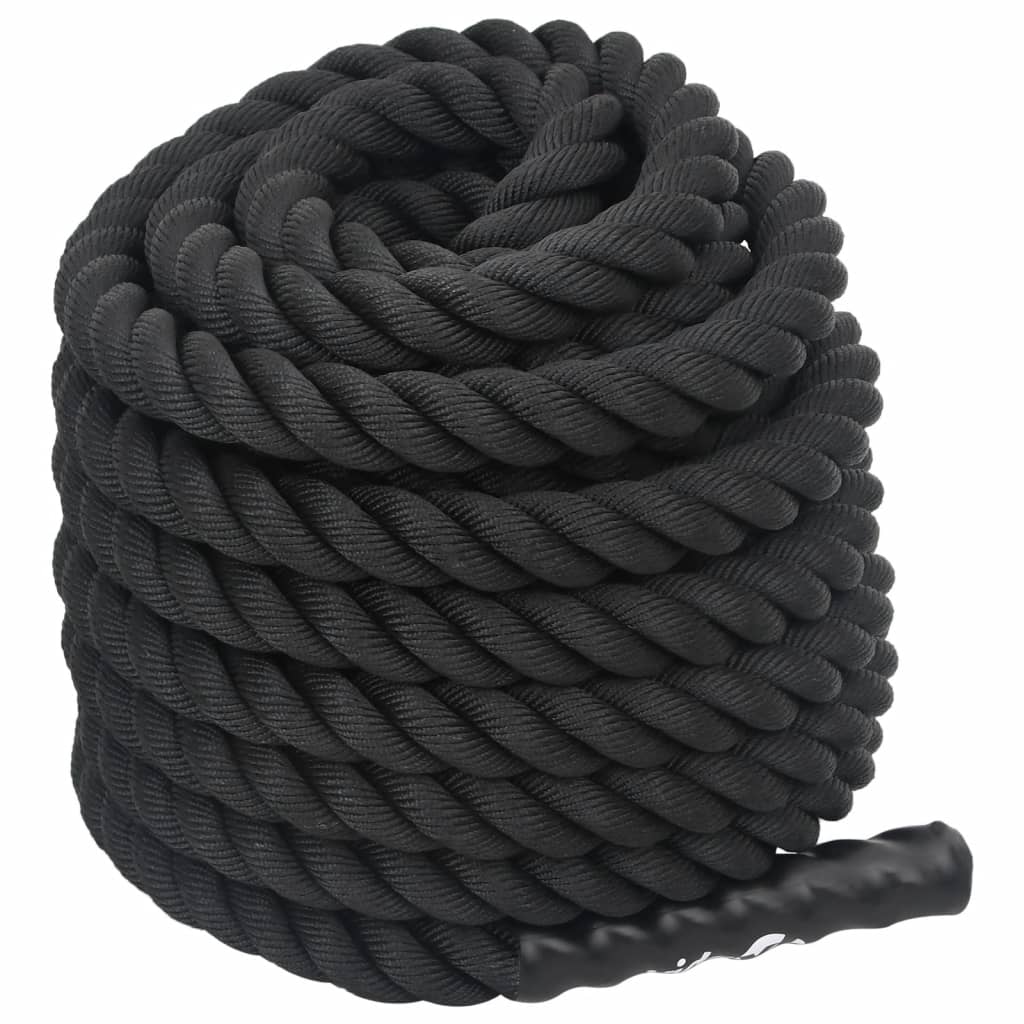 Vidaxl Schluecht Rope 15 m 11 kg Polyester schwaarz