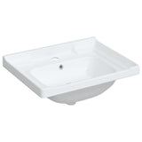 Vidaxl Washbasin prostokątny 61x48x23 cm ceramiczny biały