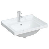 Vidaxl Washbasin prostokątny 61x48x23 cm ceramiczny biały