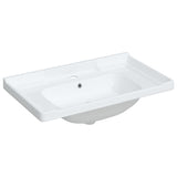 Vidaxl Washbasin Obdélníkový 81x48x23 cm keramická bílá