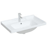 Vidaxl Washbasin Obdélníkový 81x48x23 cm keramická bílá