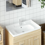 Vidaxl Washbasin Obdélníkový 81x48x23 cm keramická bílá