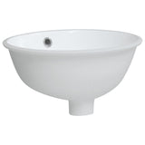 Vidaxl Washbasin Oval 33x29x16,5 cm keramisk hvid