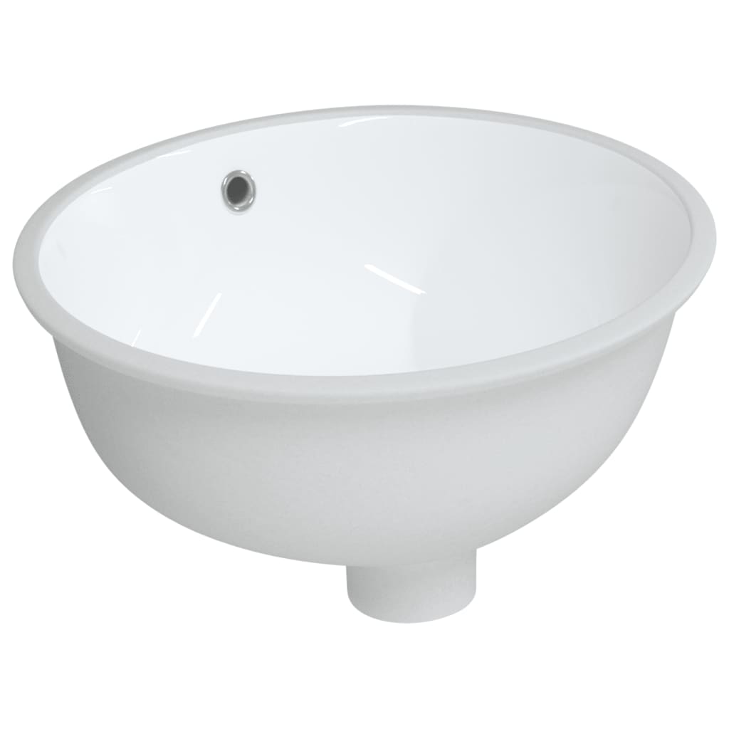 Vidaxl Washingin ovale 38,5x33.5x19 cm blanc céramique