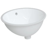 Vidaxl Washbasin Oval 49x40,5x21 cm keramická bílá