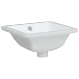 Vidaxl Washbasin pravokotni 30,5x27x14 cm keramična bela