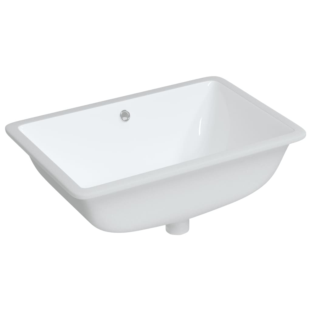 Vidaxl Washbasin Obdélníkový 60x40x21 cm keramická bílá