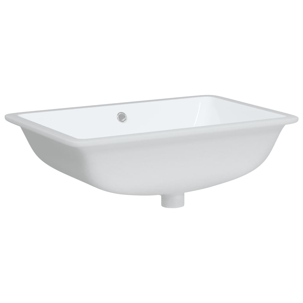 Vidaxl Washbasin Obdélníkový 60x40x21 cm keramická bílá