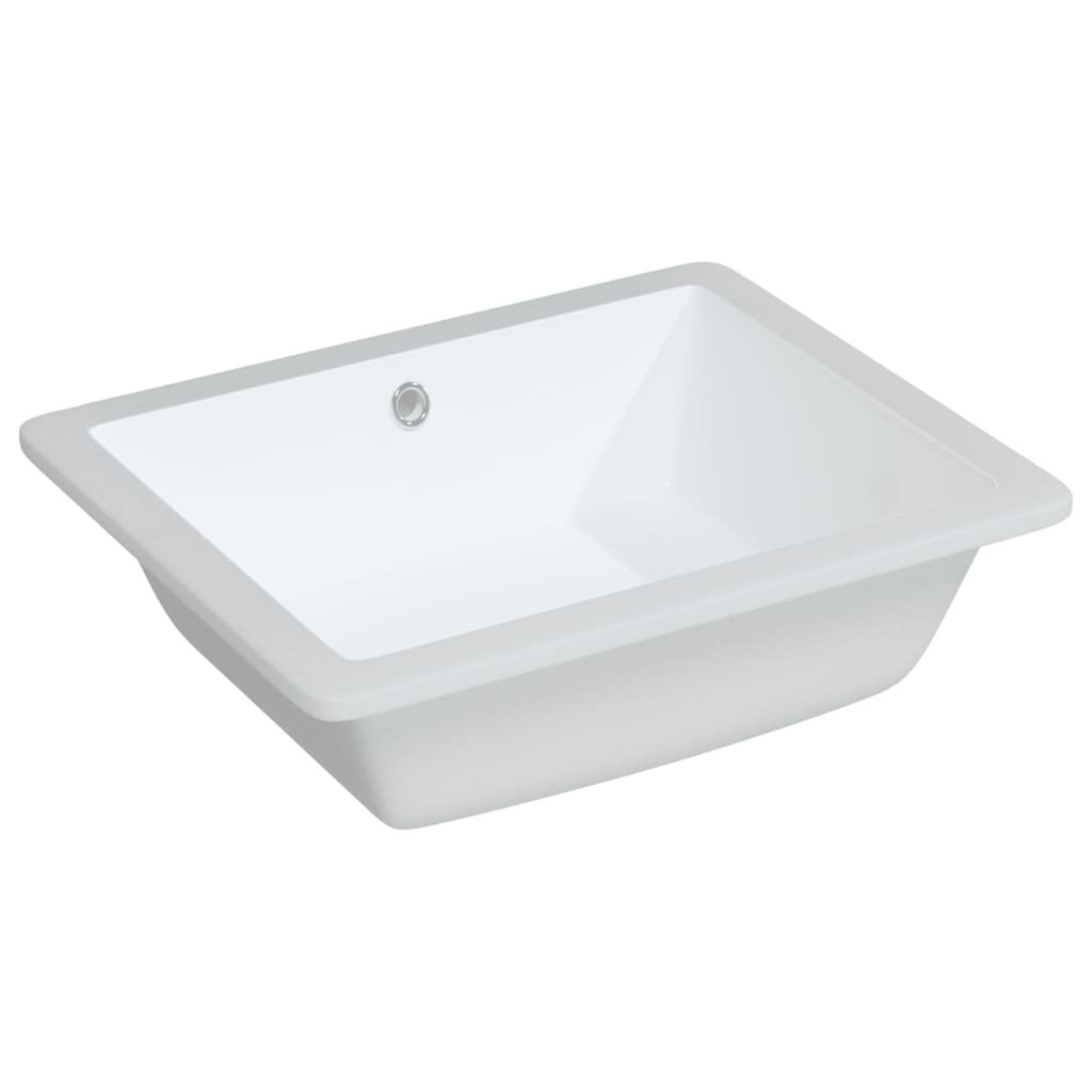 Vidaxl Washbasin Obdélníkový 50x40,5x18,5 cm keramická bílá