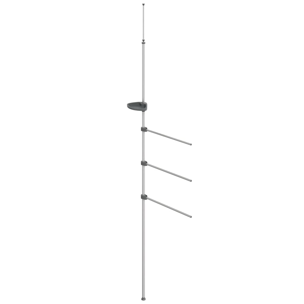 Rack per asciugamano Vidaxl 47x280 cm in alluminio