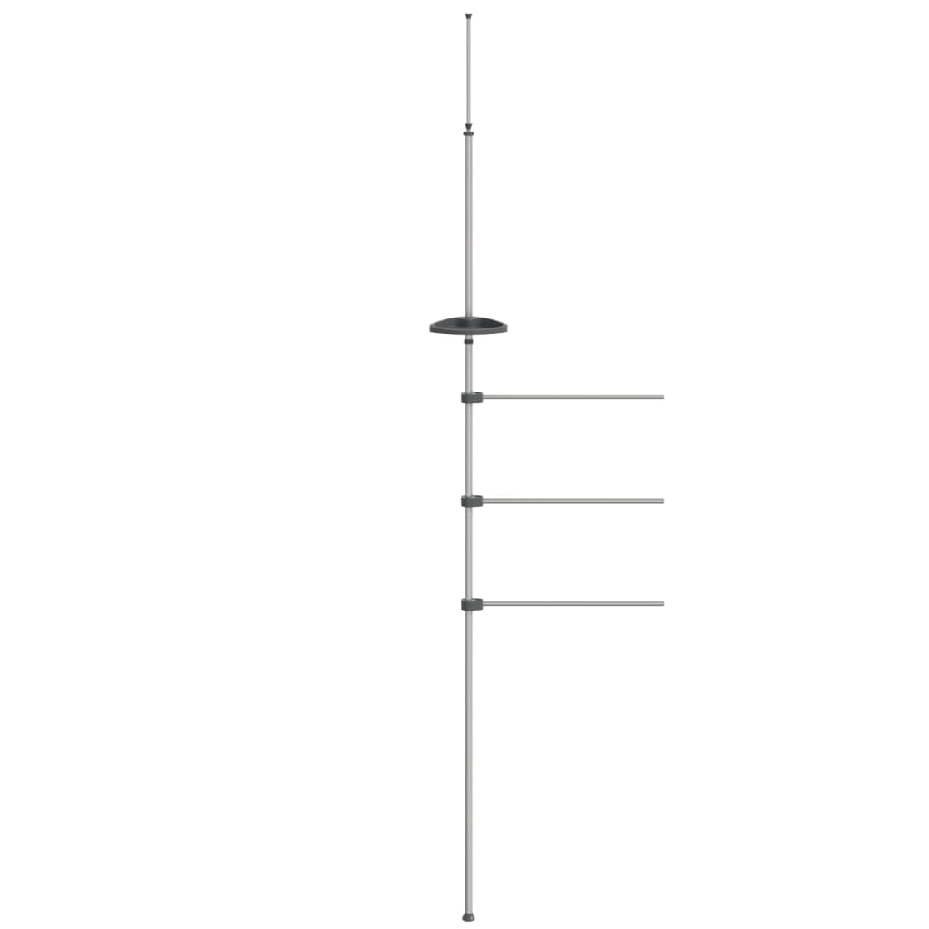 Rack per asciugamano Vidaxl 47x280 cm in alluminio